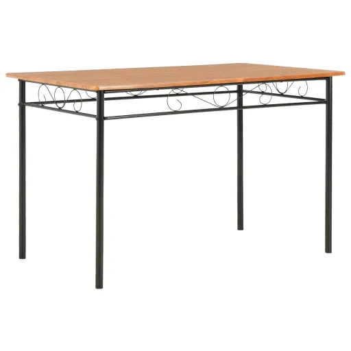 Mesa de Jantar 120x70x75 cm MDF Castanho