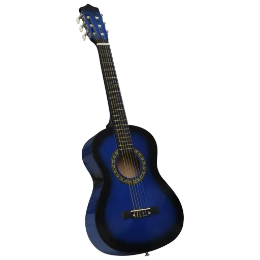 Guitarra Clássica Iniciantes/Crianças 1/2 34" Azul