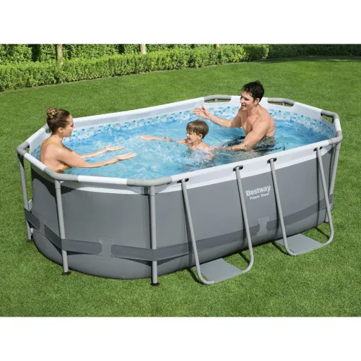 Bestway Piscina Acima do Solo Oval Power Steel 305x200x84 cm