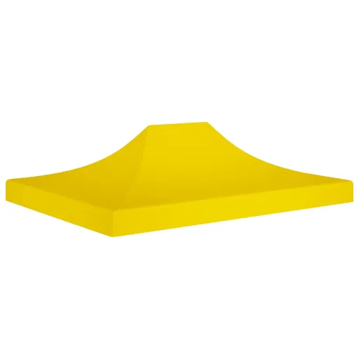 Teto para Tenda de Festas 4,5x3 m 270 g/m² Amarelo