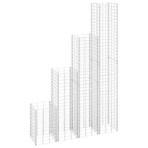 Canteiro/Gabião Elevado   30x30x50/100/150/200 cm Ferro (4 pcs)