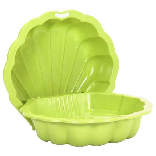 Caixas de Areia   77x87x21 cm Plástico Verde (2 pcs)