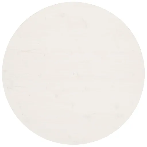 Tampo de Mesa Pinho Maciço Ø90x2,5 cm Branco