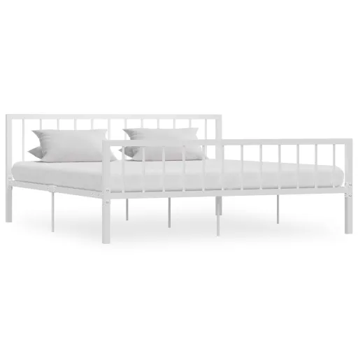 Estrutura de Cama 180x200 cm Metal Branco