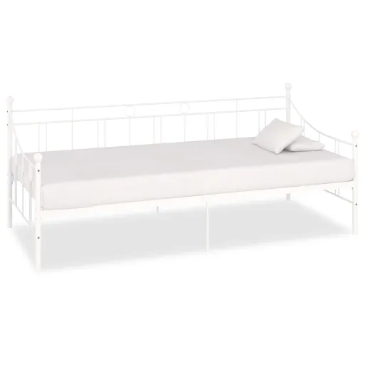 Estrutura Sofá-Cama 90x200 cm Metal Branco