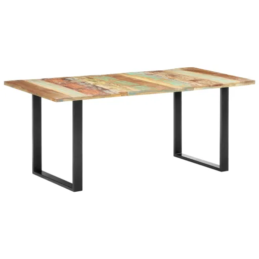 Mesa de Jantar 180x90x76 cm Madeira Recuperada Maciça