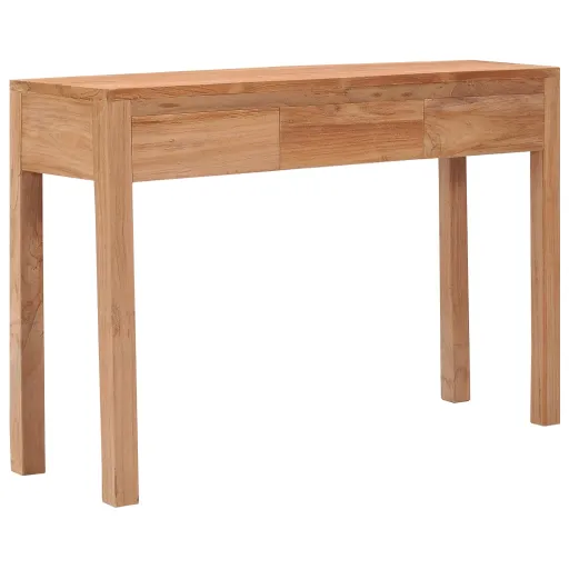 Mesa Consola 110x35x75 cm Madeira de Teca Maciça