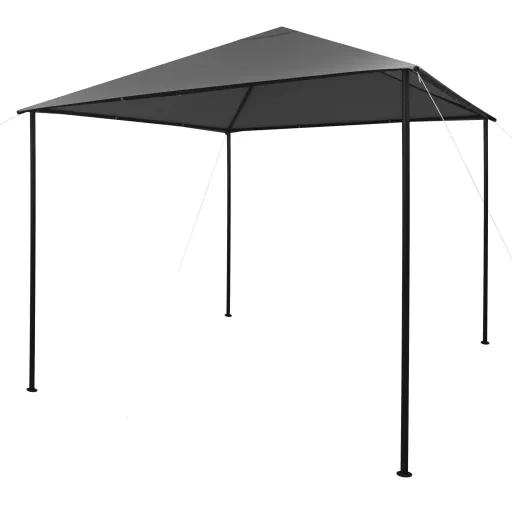 Gazebo 3x3 m 180 g/m² Tecido e Aço Antracite