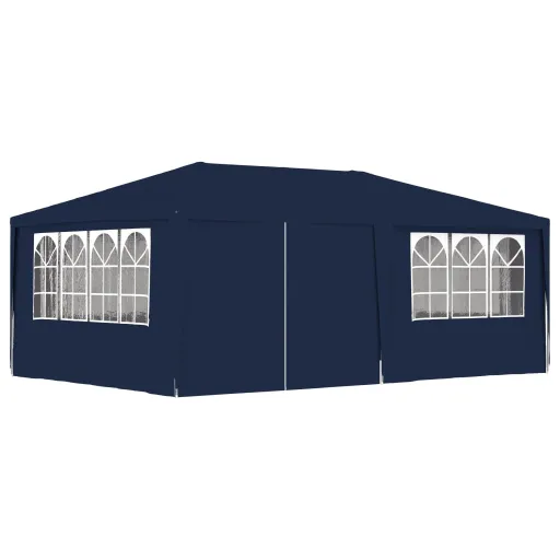 Tenda Festas Profissional c/ Paredes Laterais 4x6m 90g/m² Azul