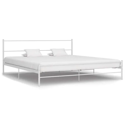 Estrutura de Cama 160x200 cm Metal Branco