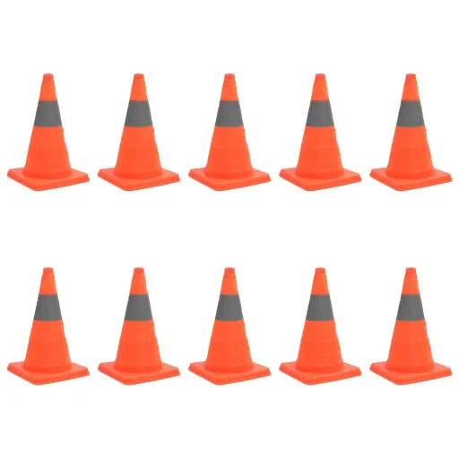 Cones de Sinalização Pop-up   42 cm  (10 pcs)