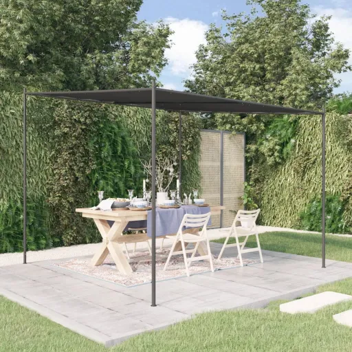 Gazebo 3x3 m 180 g/m² Tecido e Aço Antracite