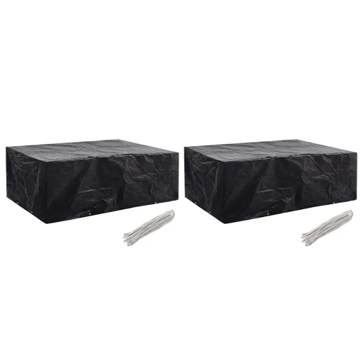 Capas para Mobiliário de Jardim   8 Ilhós 242x162x100 cm (2 pcs)