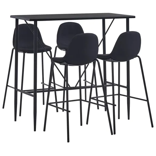 Conjunto de Bar Tecido Preto (5 pcs)