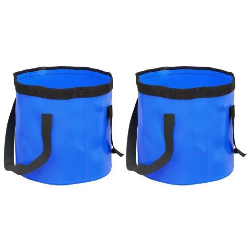 Baldes Dobráveis   30 L PVC Azul (2 pcs)