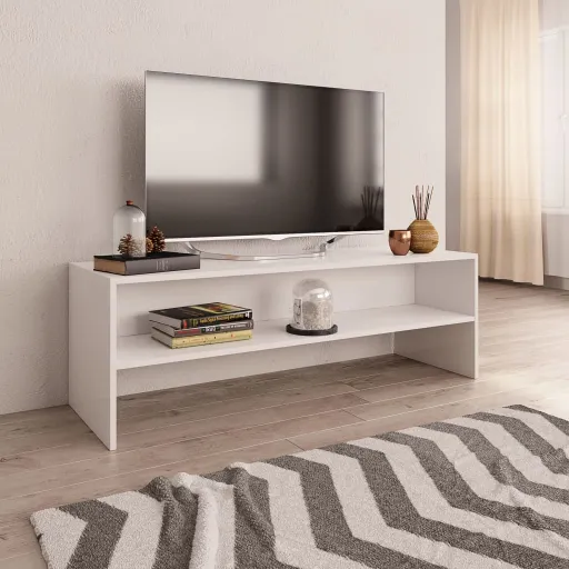 Móvel de TV 120x40x40 cm Aglomerado Branco