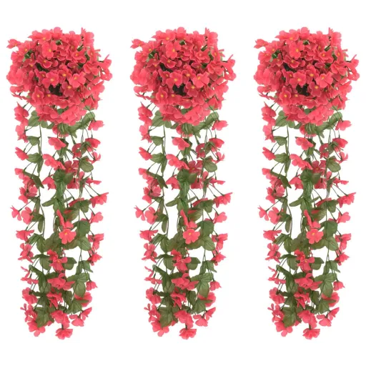 Grinaldas de Flores de Natal   85 cm Rosa (3 pcs)