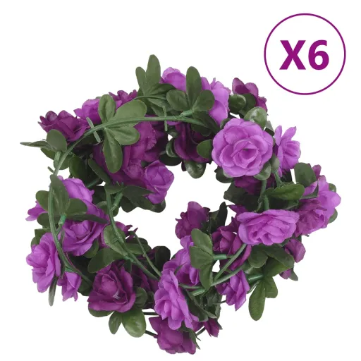 Grinaldas de Flores de Natal   240 cm Roxo Claro (6 pcs)