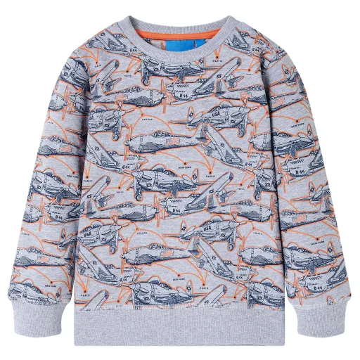 Sweatshirt para Criança Cinzento Mesclado 104