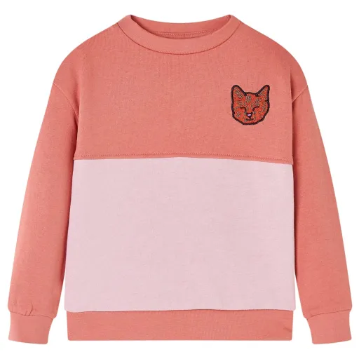 Sweatshirt para Criança Bloco de Cor Rosa 140