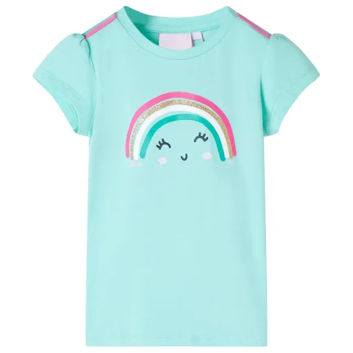 T-Shirt Infantil Menta-Claro 140