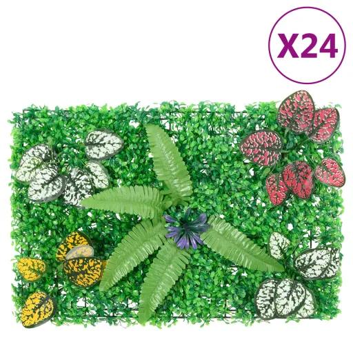 Vedação de Plantas Artificiais   40x60 cm Verde (24 pcs)