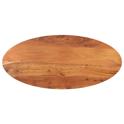 Tampo de Mesa Oval 120x50x2,5 cm Madeira de Acácia Maciça