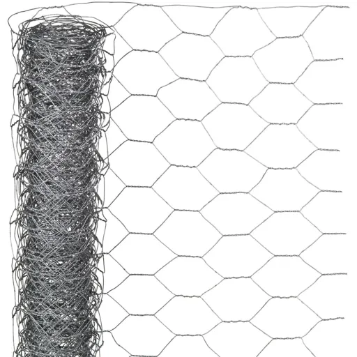 Nature Rede de Arame Hexagonal 0,5x2,5 m 25 mm Aço Galvanizado