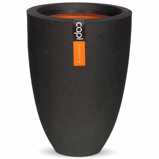 Capi Vaso Elegante e Baixo Urban Smooth 36x47 cm Preto KBL782