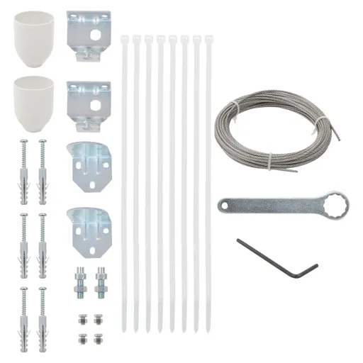 Conjunto de Acessórios para Tela de Varanda (29 pcs)