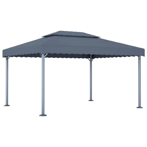 Gazebo 400x300 cm Alumínio Antracite