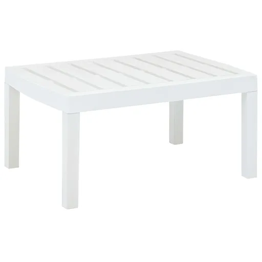 Mesa de Jardim 78x55x38 cm Plástico Branco