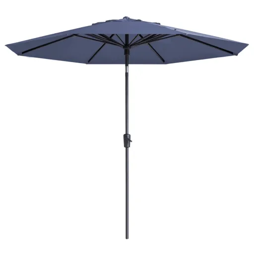 Madison Guarda-Sol de Jardim Paros II Luxe 300 cm Azul Safira