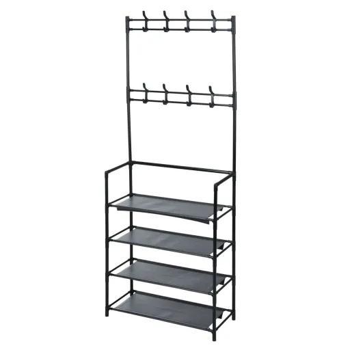 Storage Solutions Cabide c/ 4 Prateleiras 60x26x155 cm