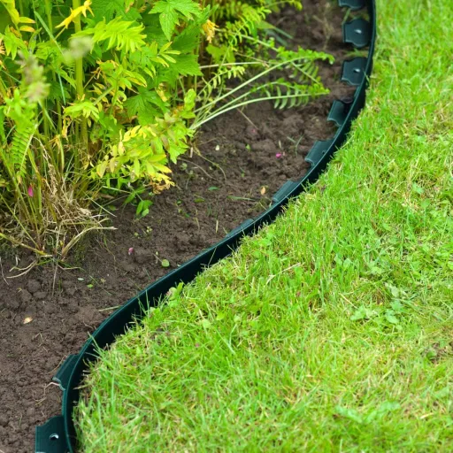 Nature Limitador de Bordas para Jardim 5 cm x 10 m Verde