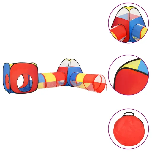 Tenda de Brincar Infantil 190x264x90 cm Multicor