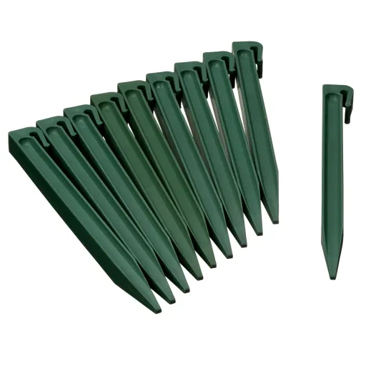 Nature Estacas de Enterrar para Jardim   Verde (10 pcs)