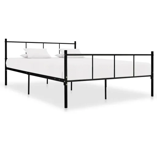 Estrutura de Cama 140x200 cm Metal Preto