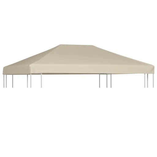 Cobertura de Gazebo 310 g/m² 4x3 m Bege