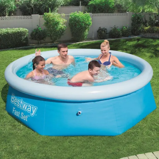 Bestway Fast Set Piscina Insuflável Redonda 244x66 cm 57265