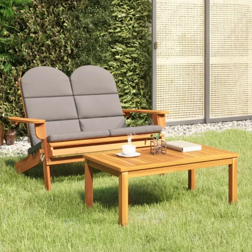 Conjunto Lounge de Jardim Adirondack   Acácia Maciça (2 pcs)