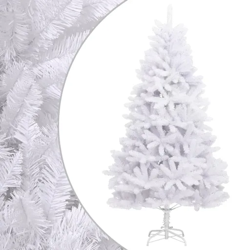 Árvore de Natal Artificial Articulada com Suporte 240 cm Branco