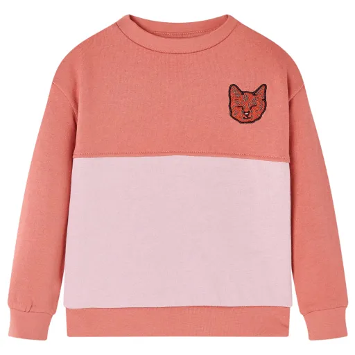 Sweatshirt para Criança Bloco de Cor Rosa 92