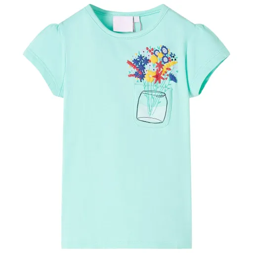 T-Shirt Infantil Menta-Claro 92