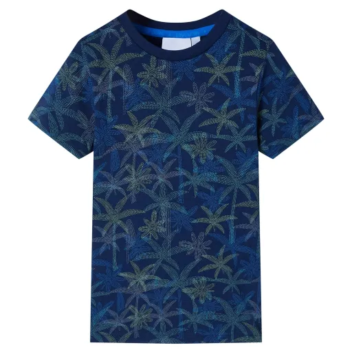 T-Shirt Infantil Azul-Escuro 140