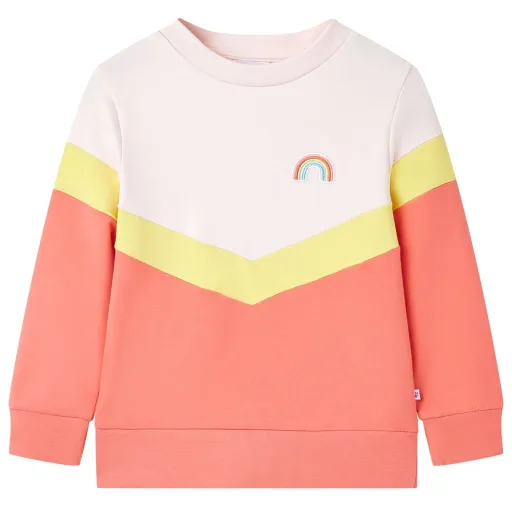 Sweatshirt para Criança Rosa Suave 116