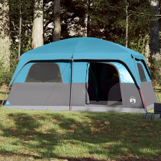 Tenda Familiar para 10 Pessoas Impermeável Azul