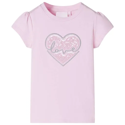 T-Shirt de Criança Rosa-Claro 128