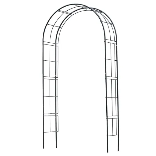 Nature Arco de Jardim 229x38x113 cm Metal Preto