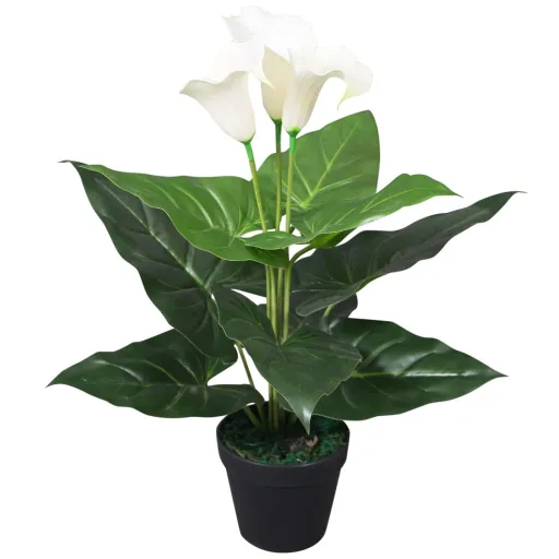 Planta Jarro Artificial com Vaso 45 cm Branco